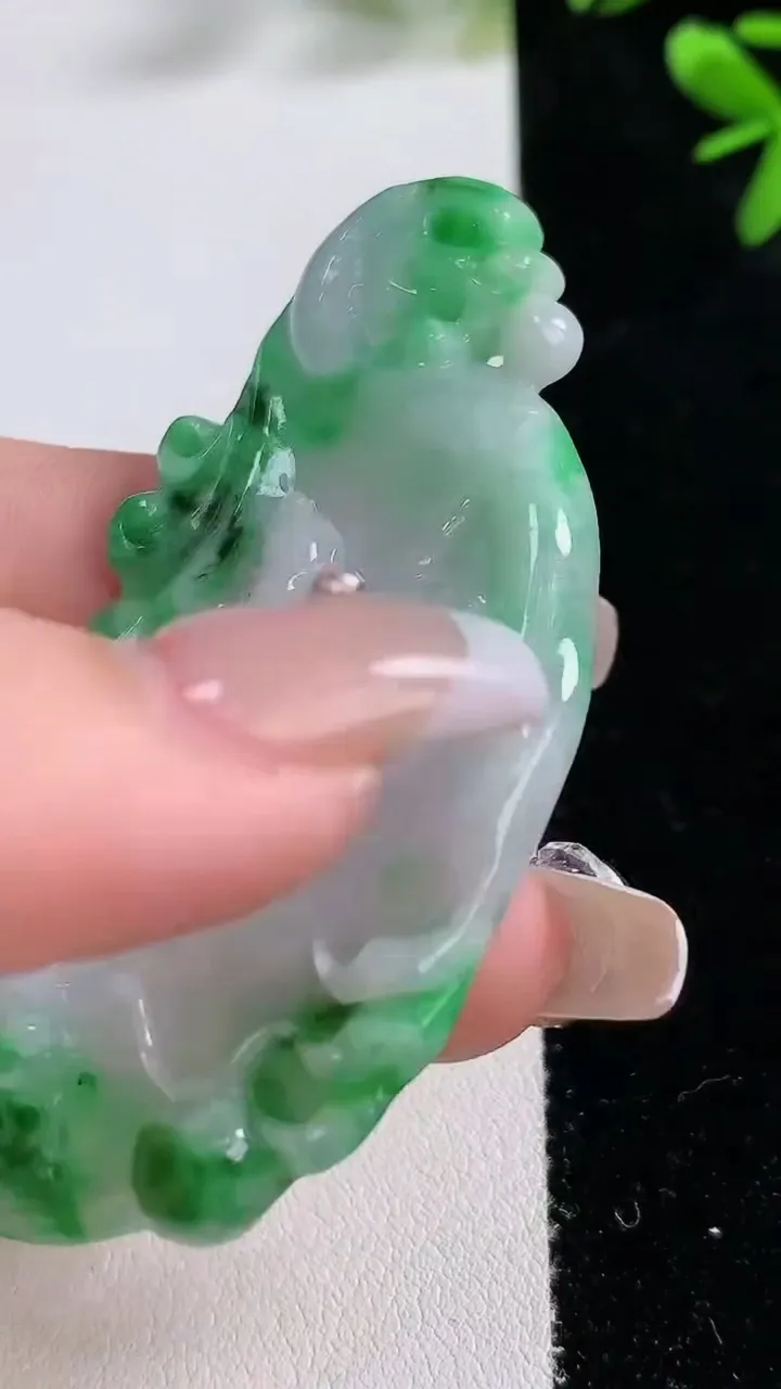 天然A货翡翠龙牌吊坠，尺寸66-35-5.5，重:21.95g
12月20日