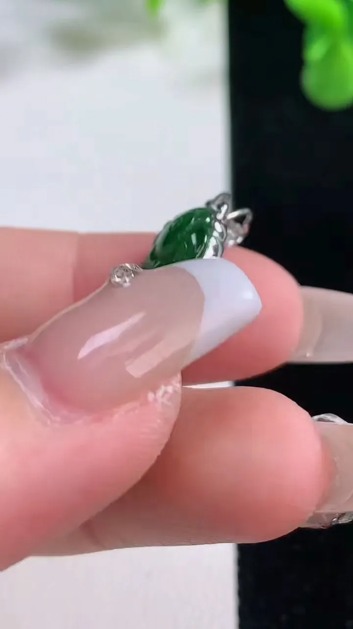 天然A货翡翠鸟语花香吊坠，尺寸30-13-3.7，重量:3.20g
12月20日