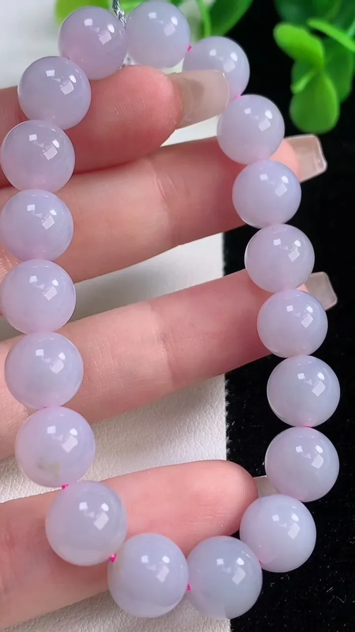 天然A货翡翠紫罗兰圆珠手串，尺寸10-17颗，重量:32.03g12月20日
工厂直销收藏佳品,种好