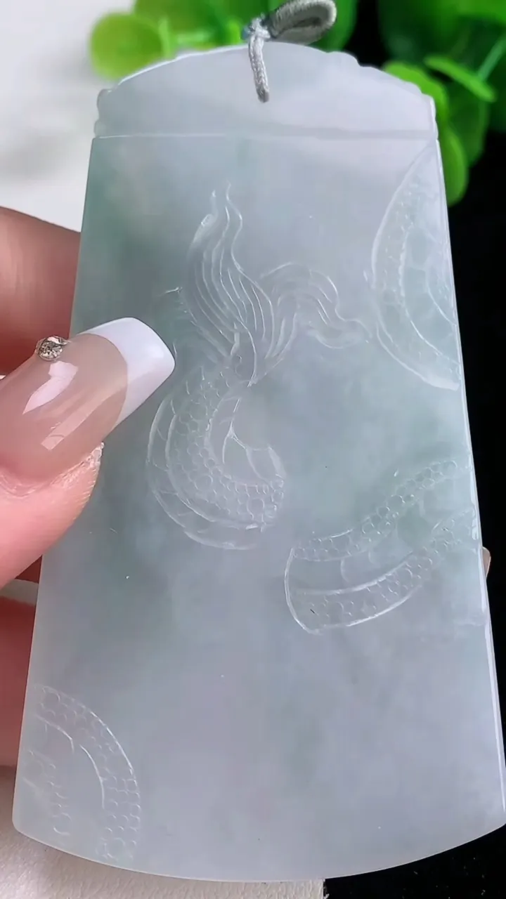 天然A货翡翠祥龙大势至菩萨吊坠，尺寸80.2-45.2-6，重量:49.20g
12月20日