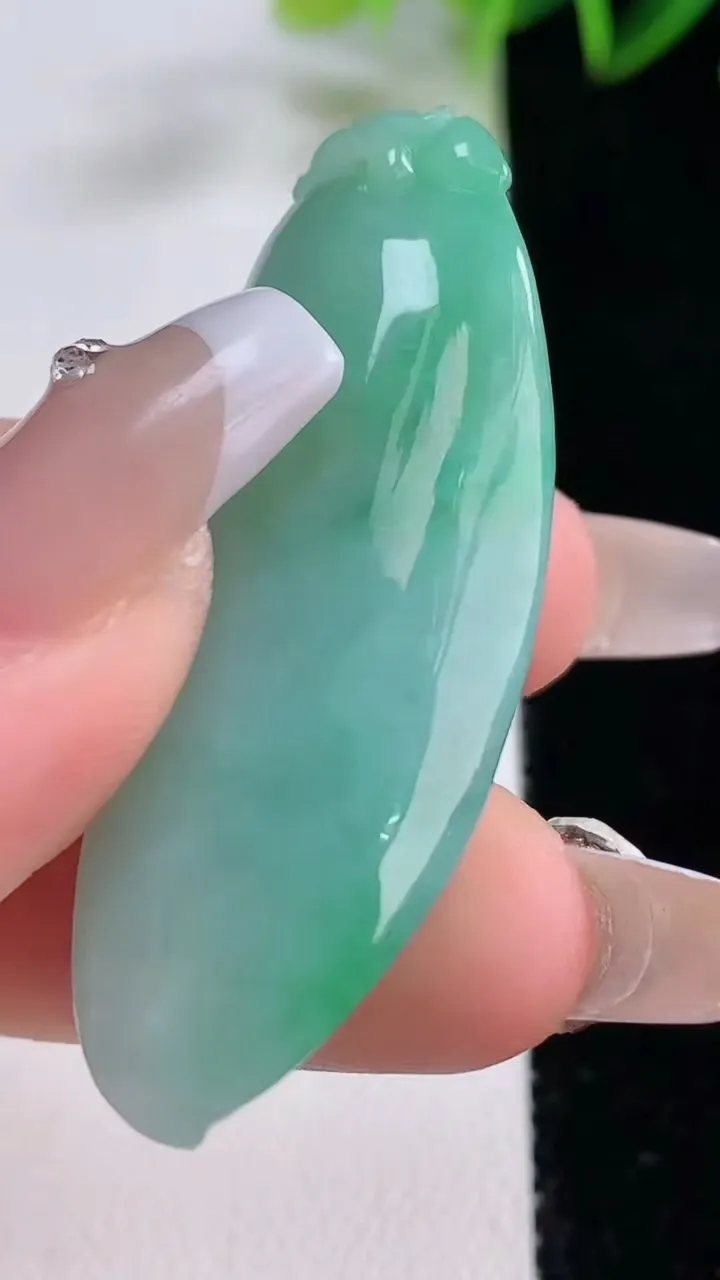 天然A货翡翠福瓜吊坠，尺寸48-17.3-11.8，重量:17.24g
12月22日