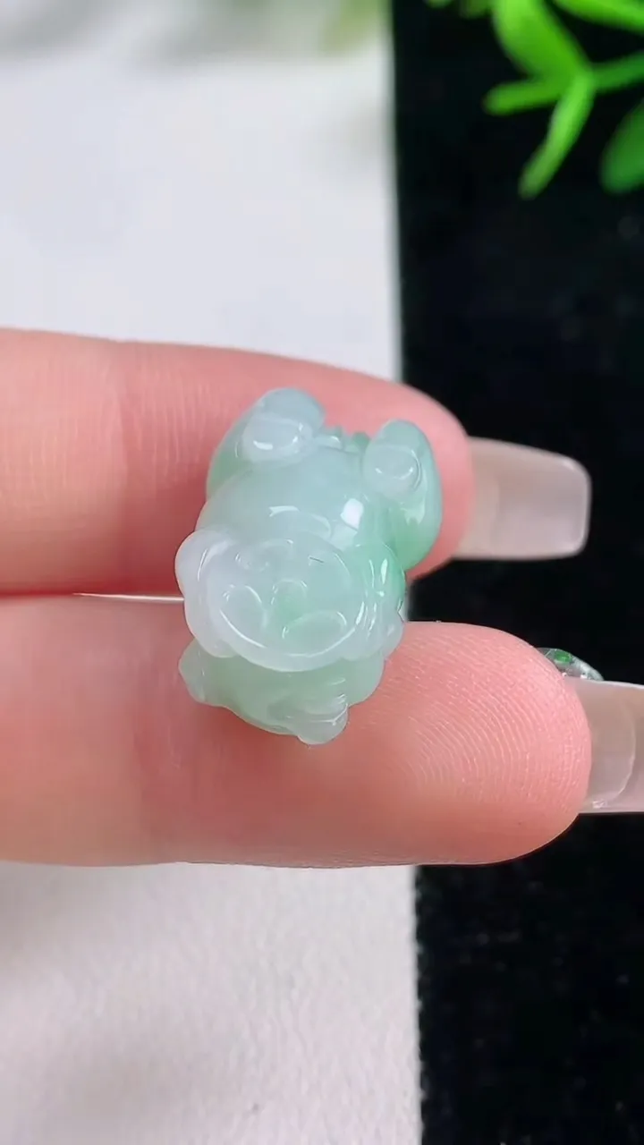 天然A货翡翠生肖猪吊坠，尺寸19.7-13.3-11，重量:5.58g
12月26日