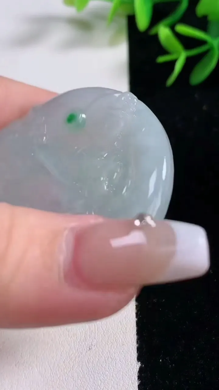 天然A货翡翠文殊菩萨吊坠，尺寸53-5.2，重量:32.28g
12月27日