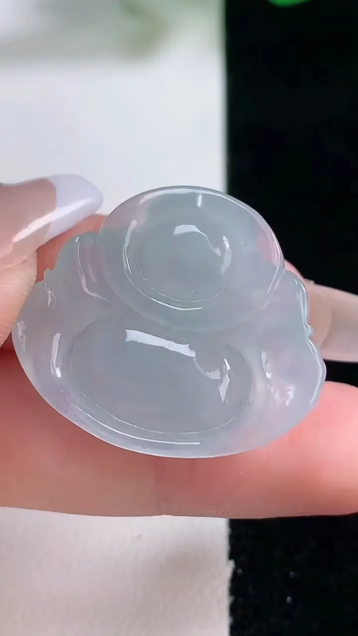 天然A货翡翠佛公吊坠，尺寸25-29.5-7.6，重量:8.21g
12月28日