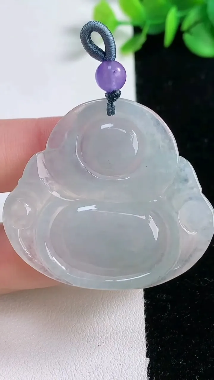 天然A货翡翠佛公吊坠，尺寸40.5-44.3-5.8，重量:16.46g
12月30日