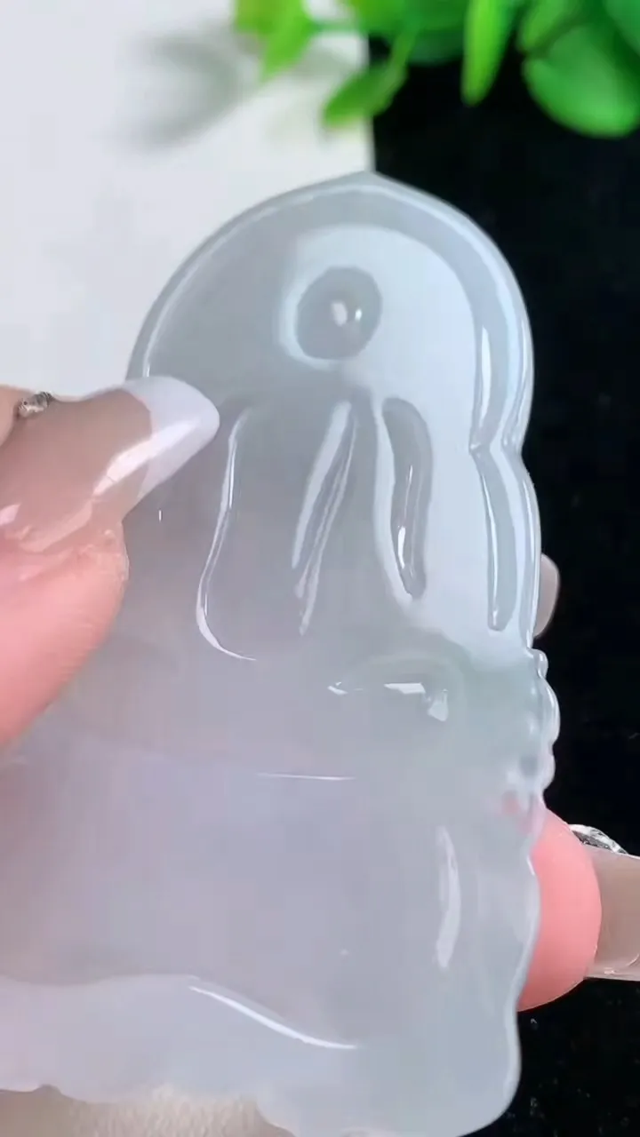 天然A货翡翠种飘花普贤菩萨吊坠，尺寸60.8-38-5.9，重量:27.36g
12月31日