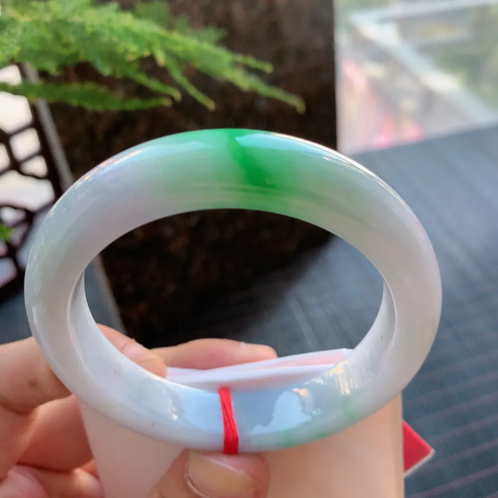 正圈冰糯春彩 无瑕 尺寸:55.4/13/8.9 超美