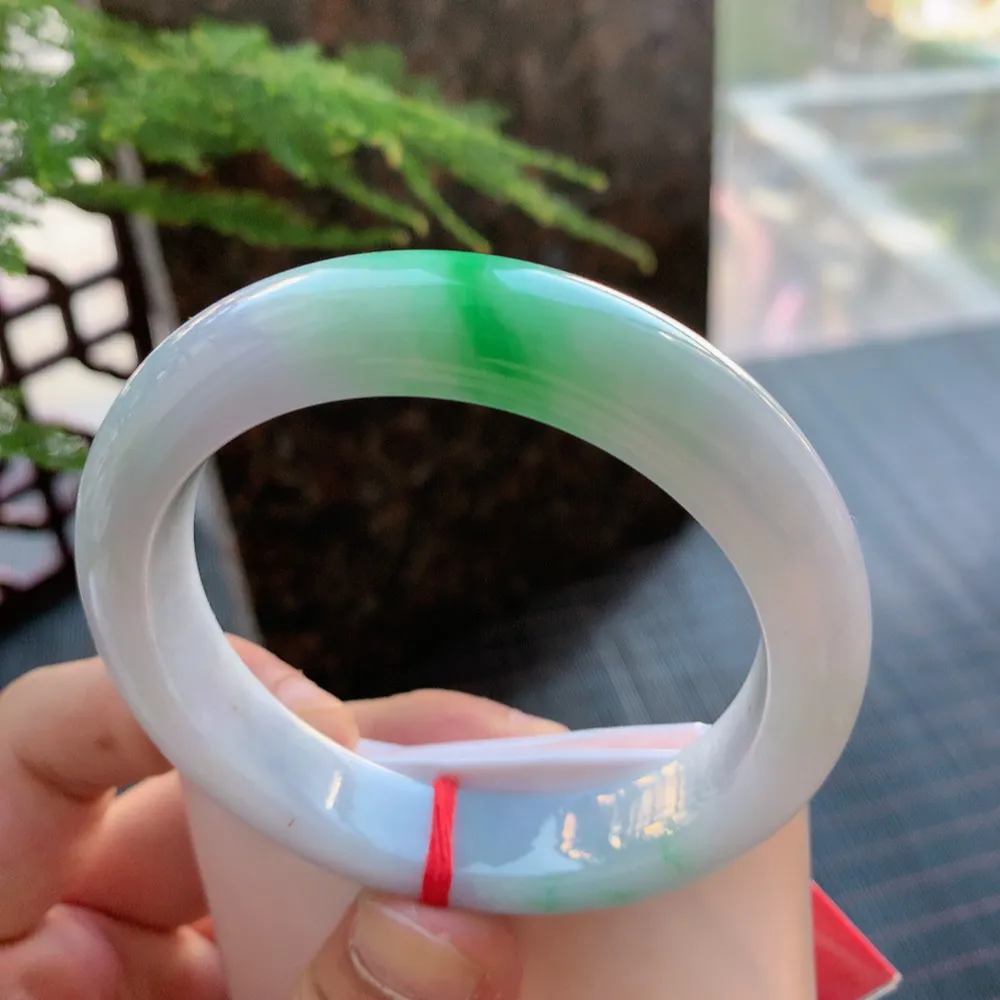 正圈冰糯春彩 无瑕 尺寸:55.4/13/8.9 超美