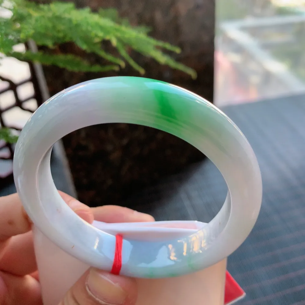 正圈冰糯春彩 无瑕 尺寸:55.4/13/8.9 超美