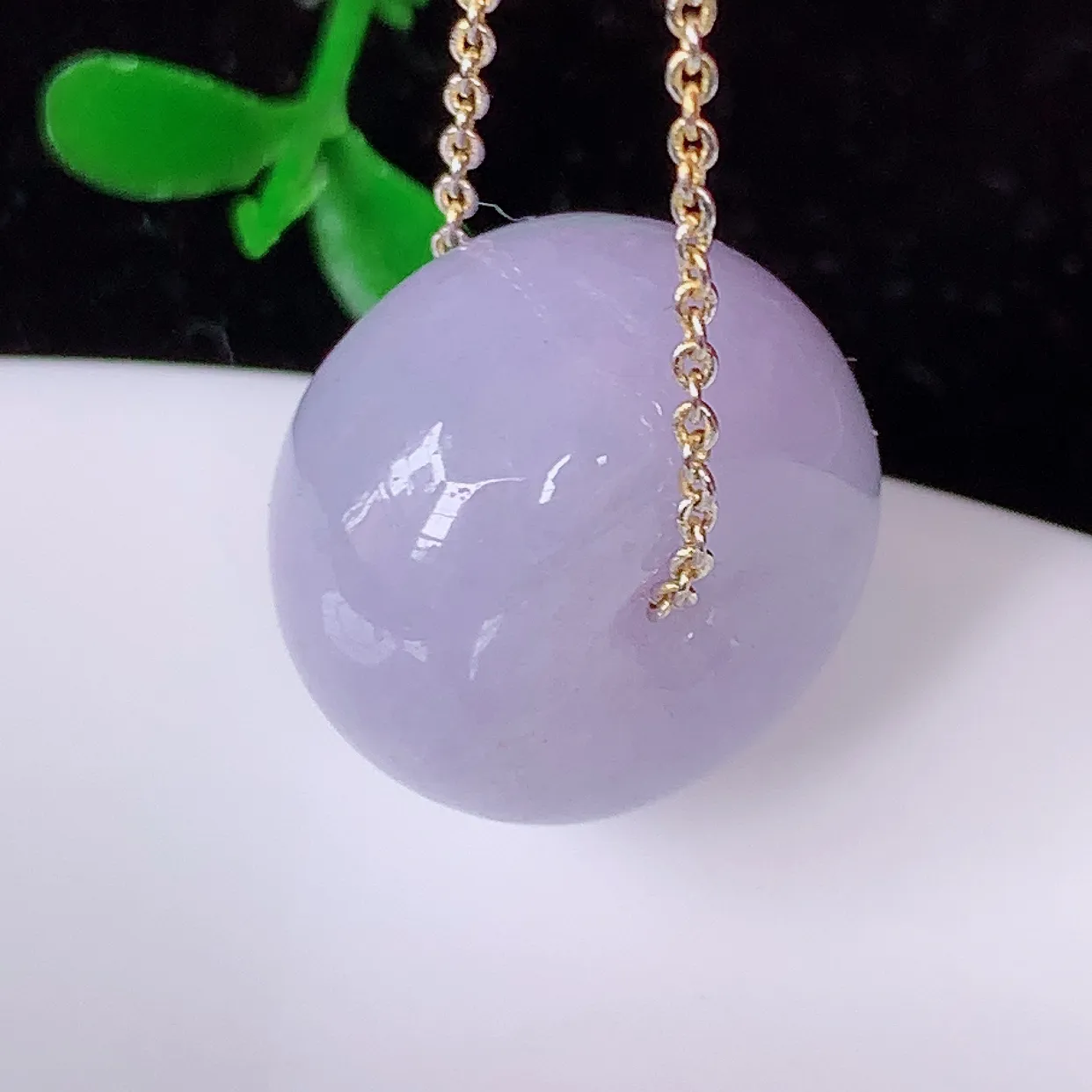 自然光实拍，冰润翡翠路路通吊坠，寓意好运连连，路路畅通，经典款式，财运滚滚，路路通，佩戴效果更好！配图银链子#57.29