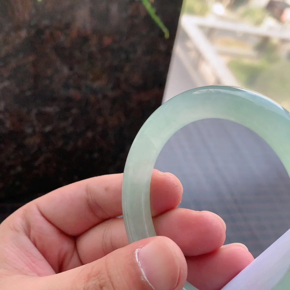 圆条冰绿 微纹 尺寸:53.2/9.7 冰润🥰🥰