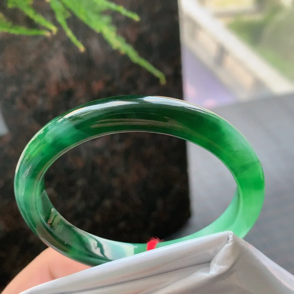 贵妃一大圈辣绿 无瑕 尺寸:54.7/49.8/9.1/7.5 色好🥰🥰