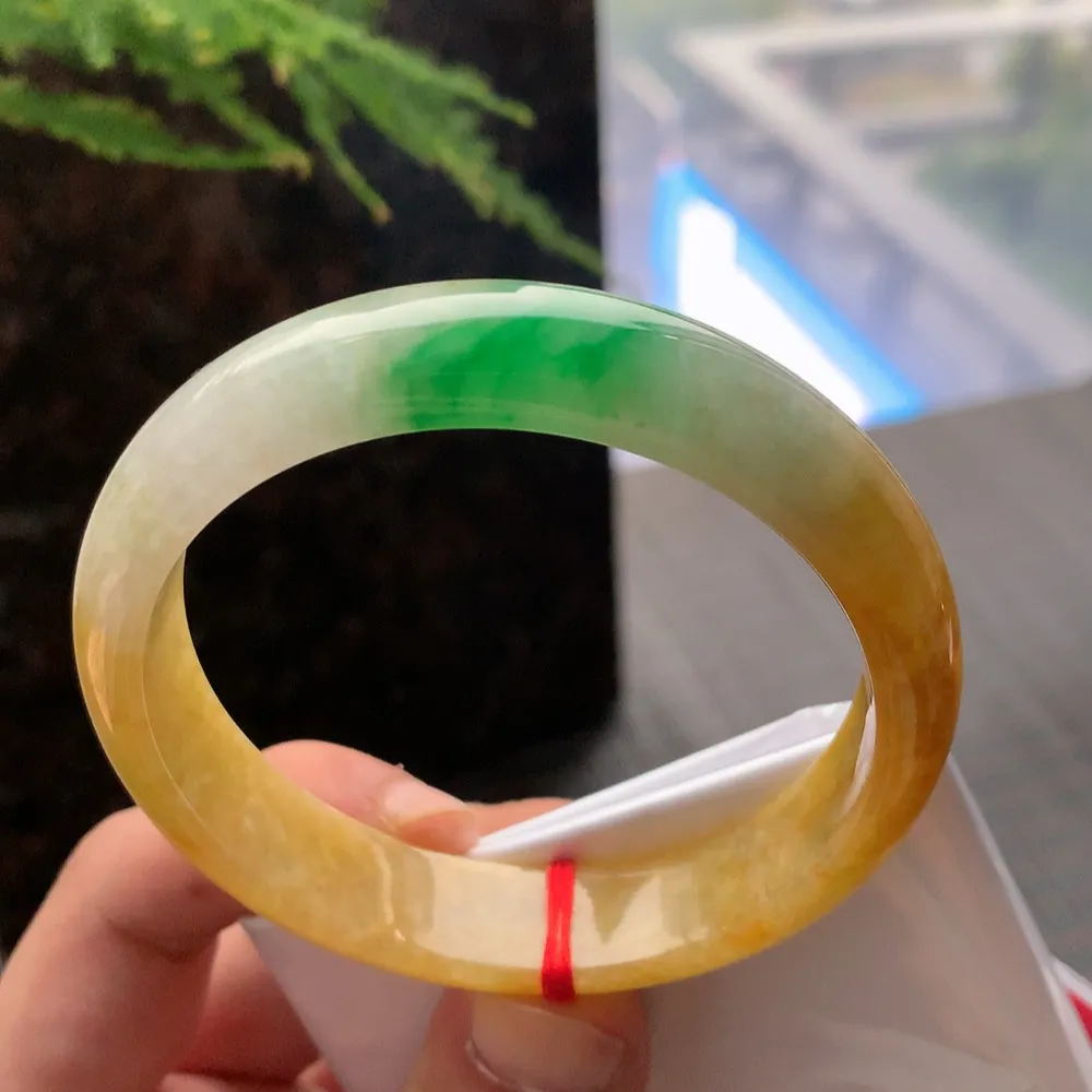 正圈一大圈黄加绿 微纹 尺寸:59.1/13.1/7.7 超值