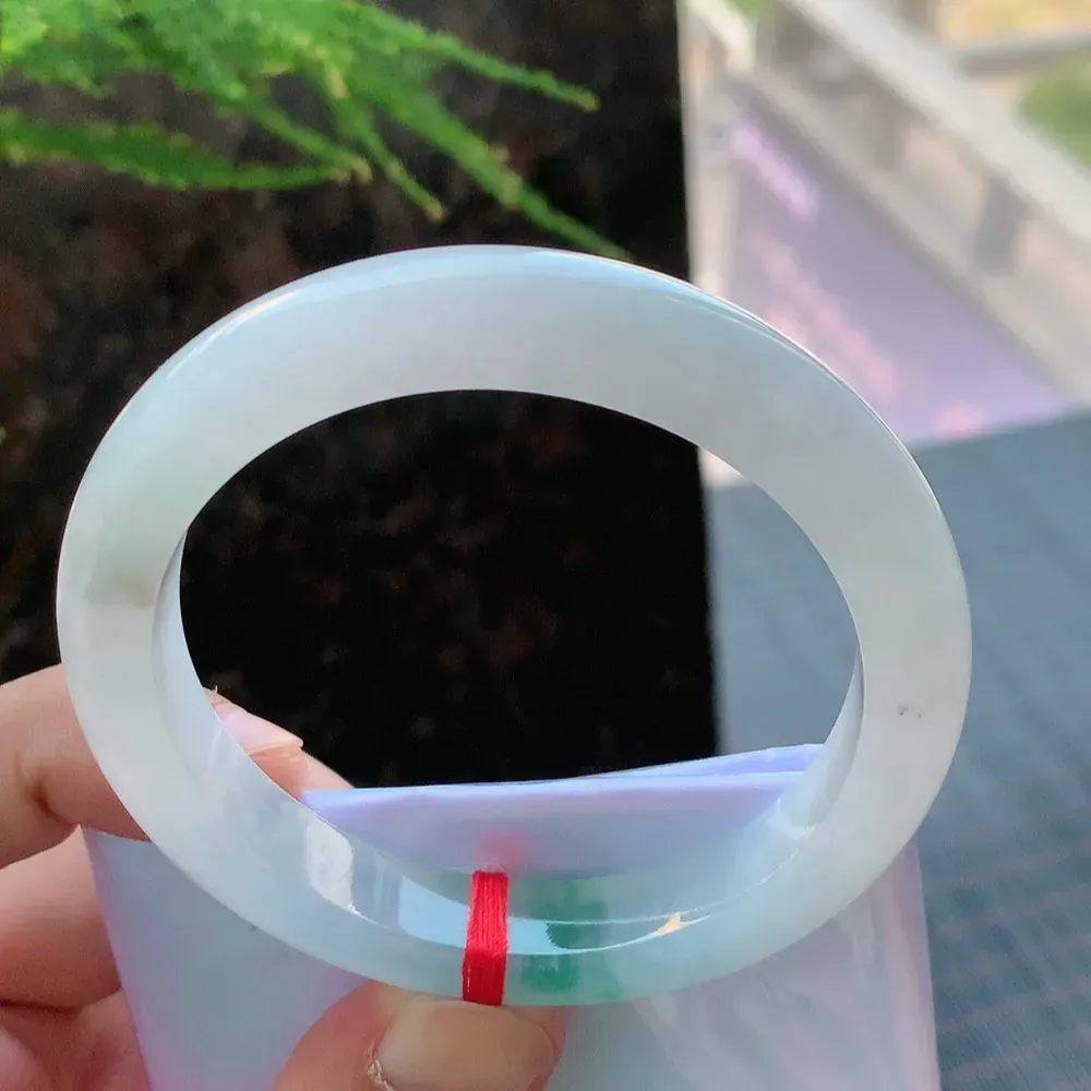 正圈冰飘花 微纹 尺寸:55.7/10.2/8.6 花美 种水好