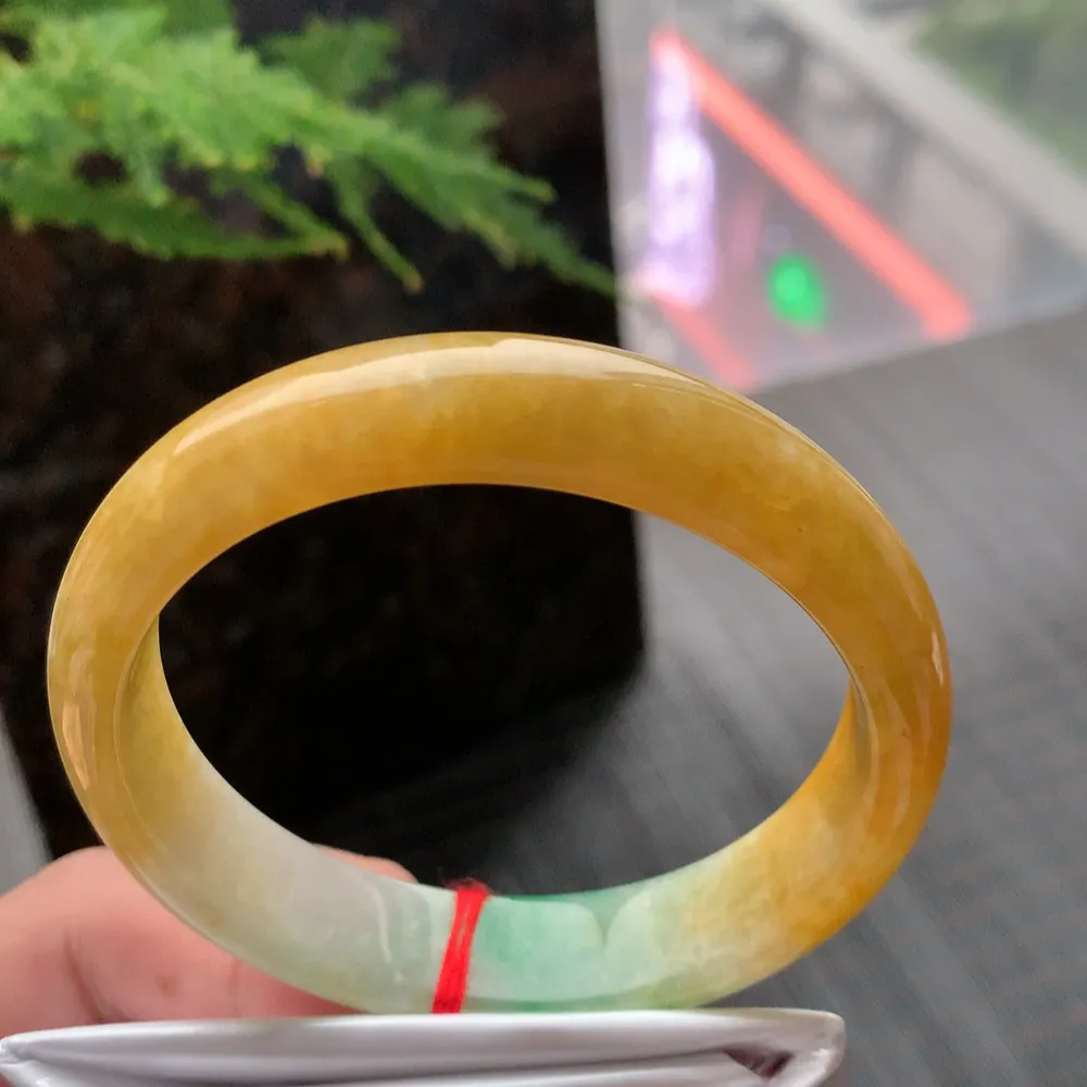 正圈一大圈黄加绿 微纹 尺寸:59.1/13.1/7.7 超值