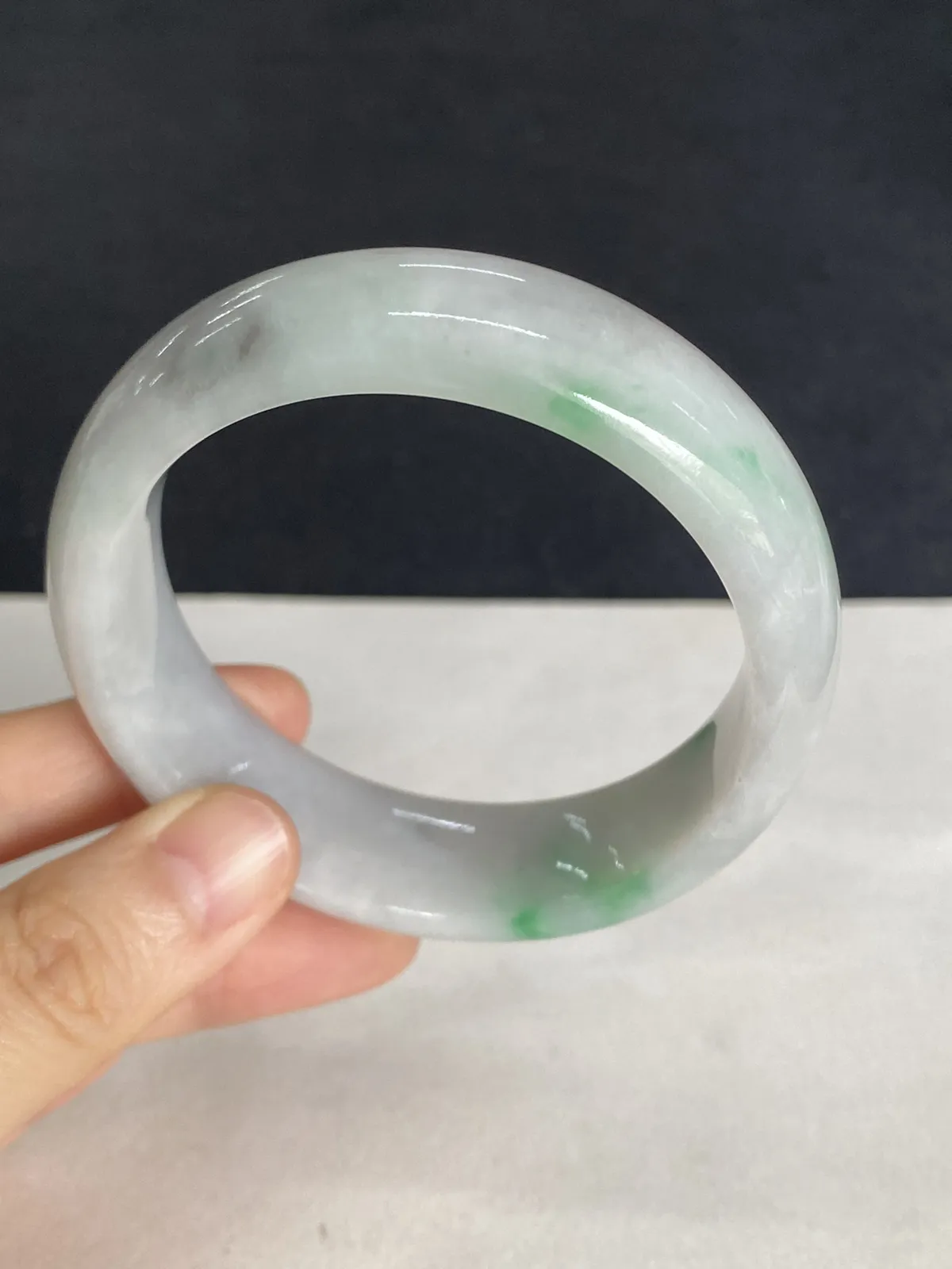 正圈54.9圈口，翡翠手镯