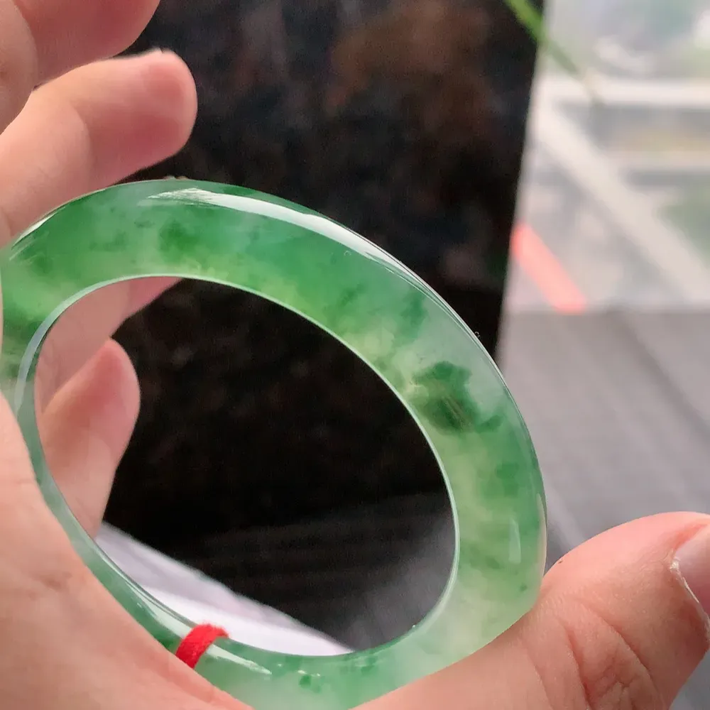 圆条高冰绿 微棉根 尺寸:54.7/9.7 种色兼备