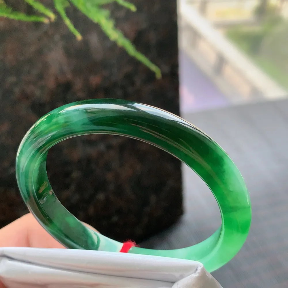 贵妃一大圈辣绿 无瑕 尺寸:54.7/49.8/9.1/7.5 色好🥰🥰