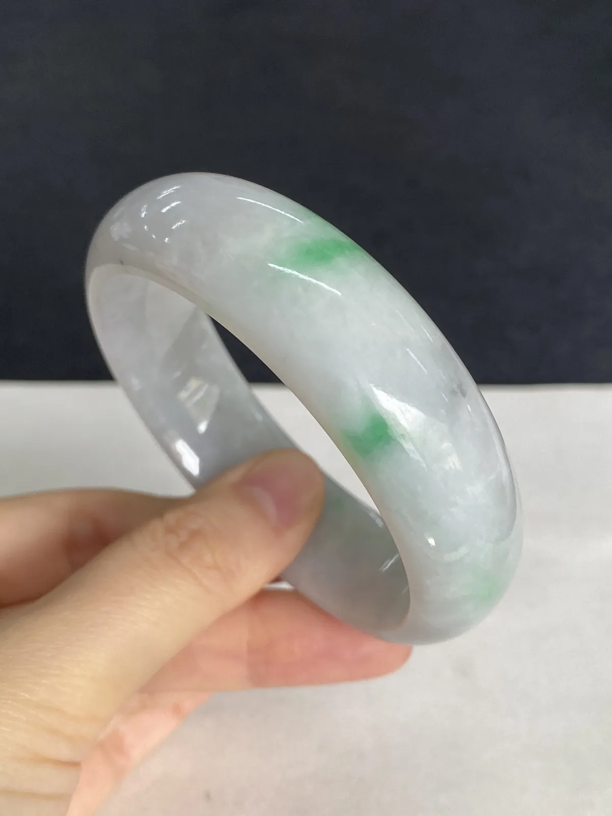 正圈54.9圈口，翡翠手镯