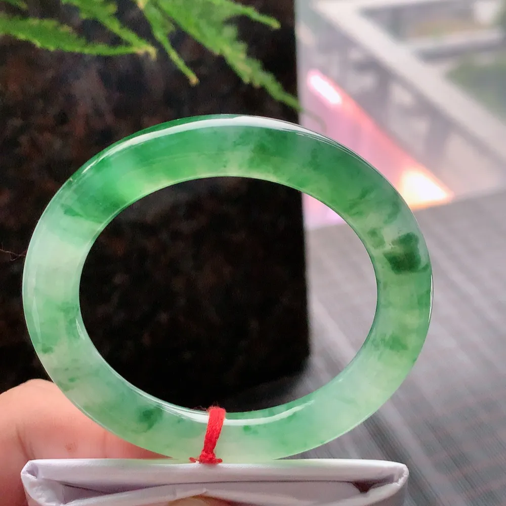 圆条高冰绿 微棉根 尺寸:54.7/9.7 种色兼备