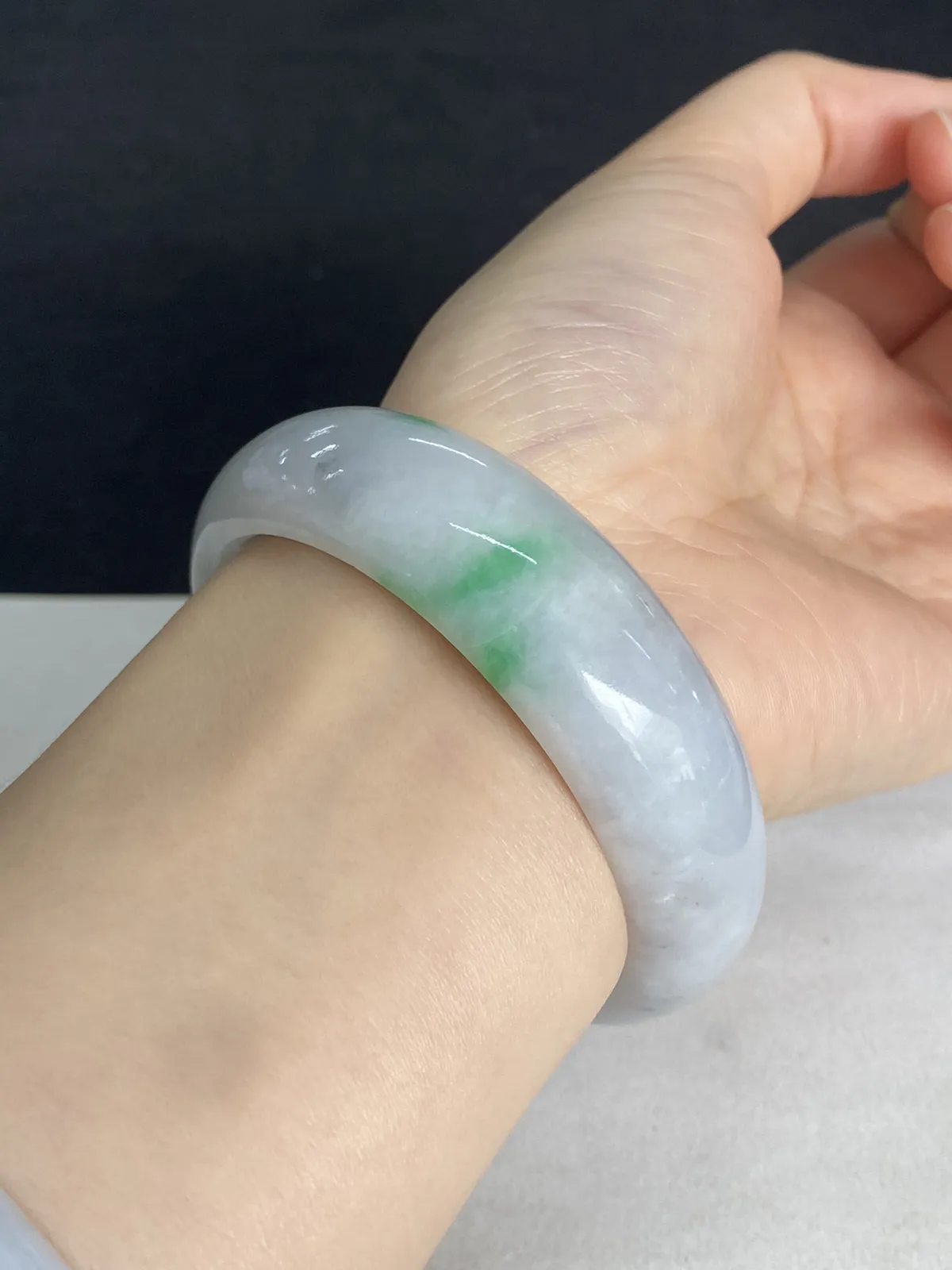 正圈54.9圈口，翡翠手镯