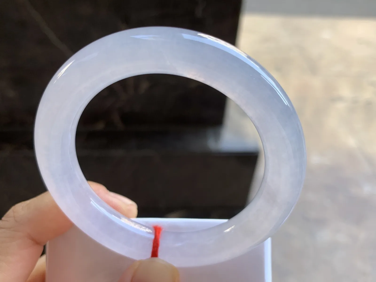 54.5-10.8mm
粉春圆条手镯 冰透莹润 粉粉嫩嫩很漂亮