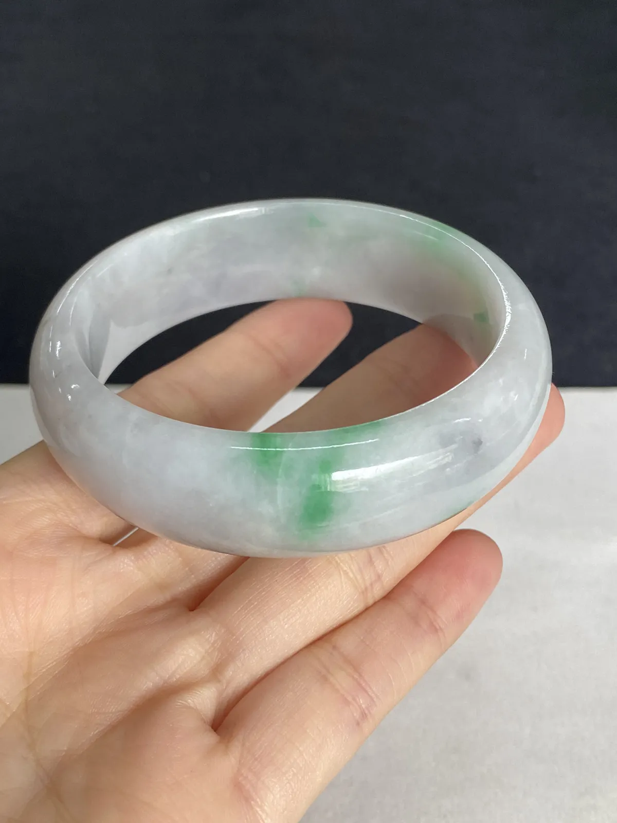 正圈54.9圈口，翡翠手镯