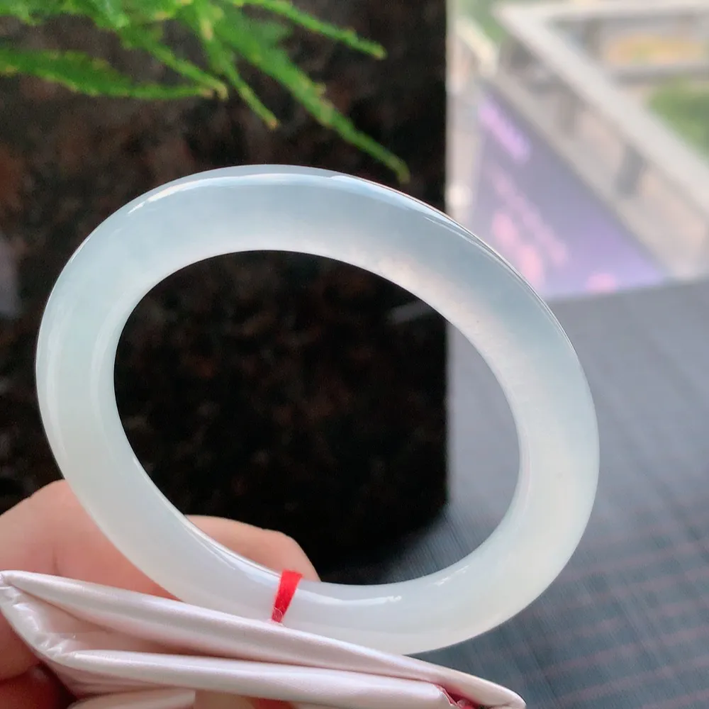 圆条冰玻白月光 无瑕 尺寸:55.1/9.5 种水好🥰🥰