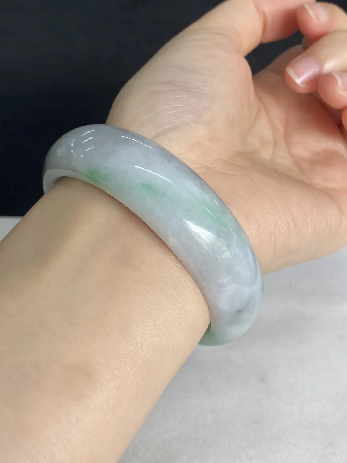 正圈54.9圈口，翡翠手镯
