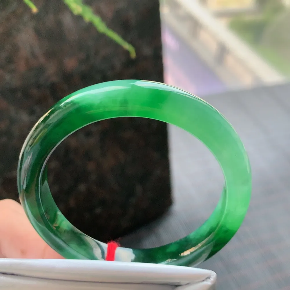 贵妃一大圈辣绿 无瑕 尺寸:54.7/49.8/9.1/7.5 色好🥰🥰