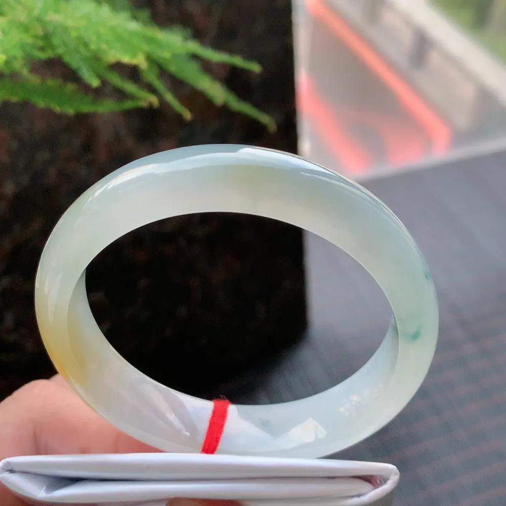 正圈高冰黄翡 无瑕 尺寸:57.1/13.2/8.1种色俱佳