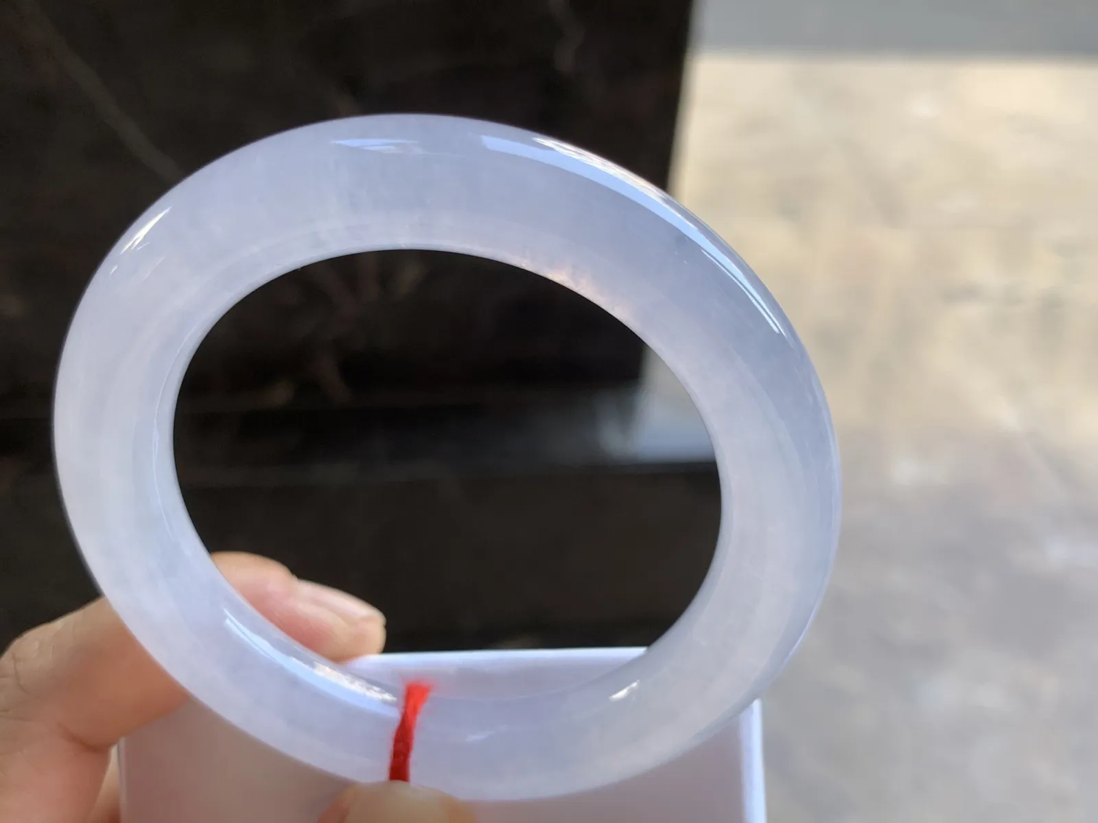 54.5-10.8mm
粉春圆条手镯 冰透莹润 粉粉嫩嫩很漂亮