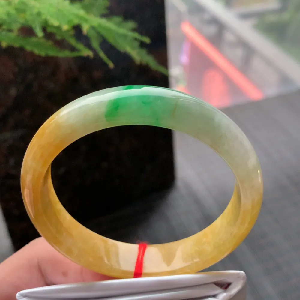 正圈一大圈黄加绿 微纹 尺寸:59.1/13.1/7.7 超值