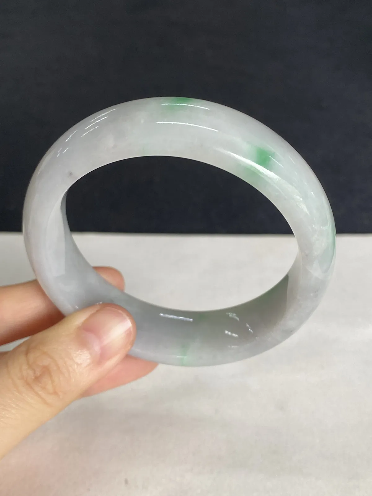 正圈54.9圈口，翡翠手镯