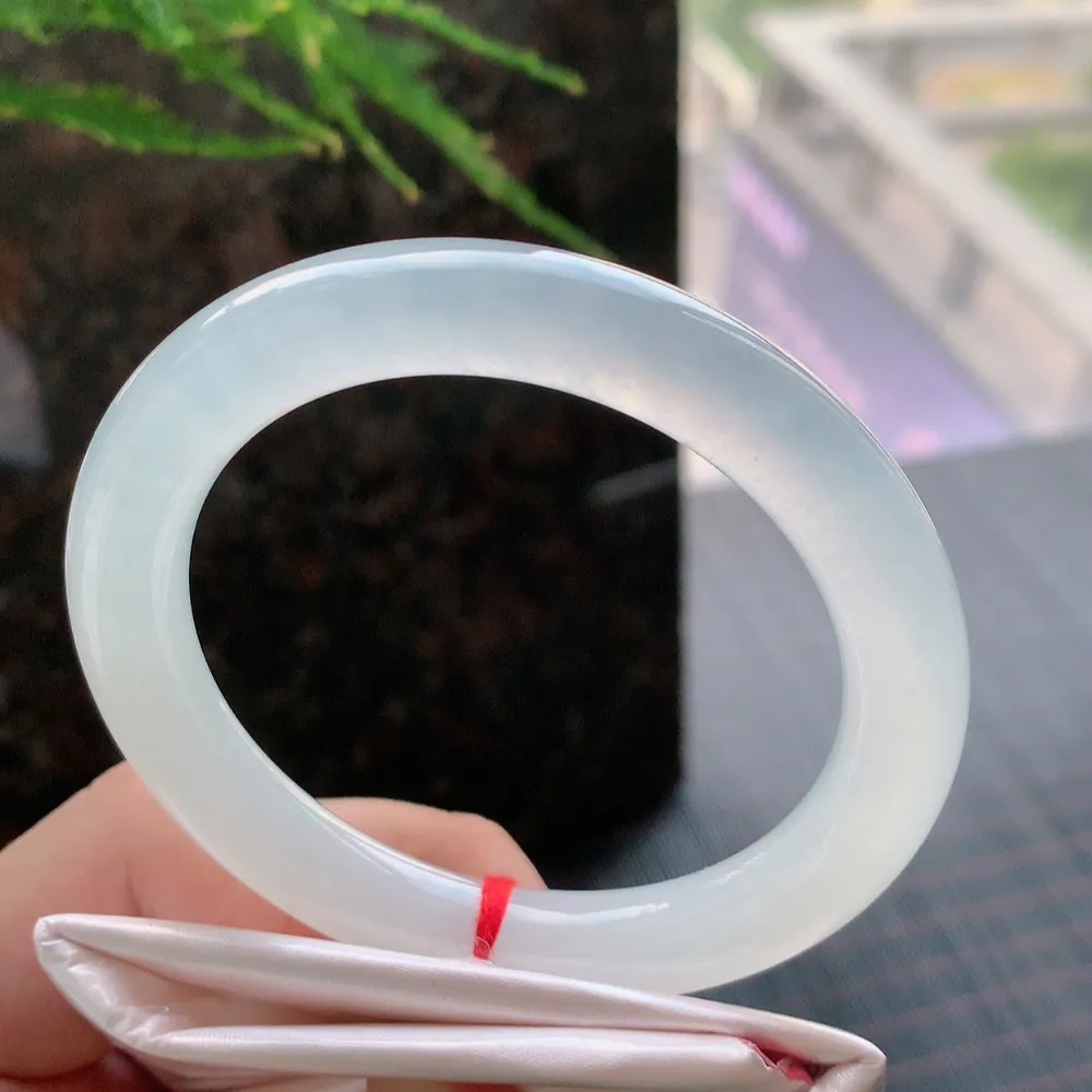 圆条冰玻白月光 无瑕 尺寸:55.1/9.5 种水好🥰🥰