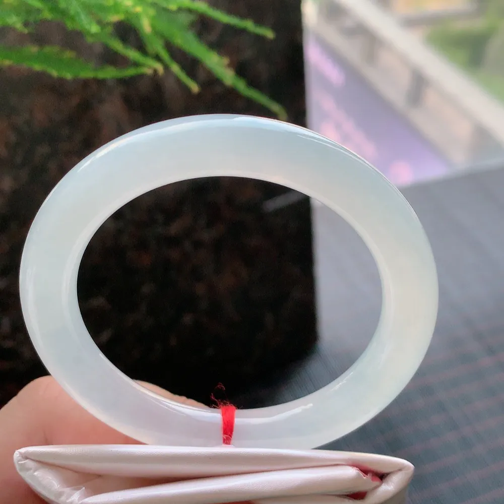 圆条冰玻白月光 无瑕 尺寸:55.1/9.5 种水好🥰🥰