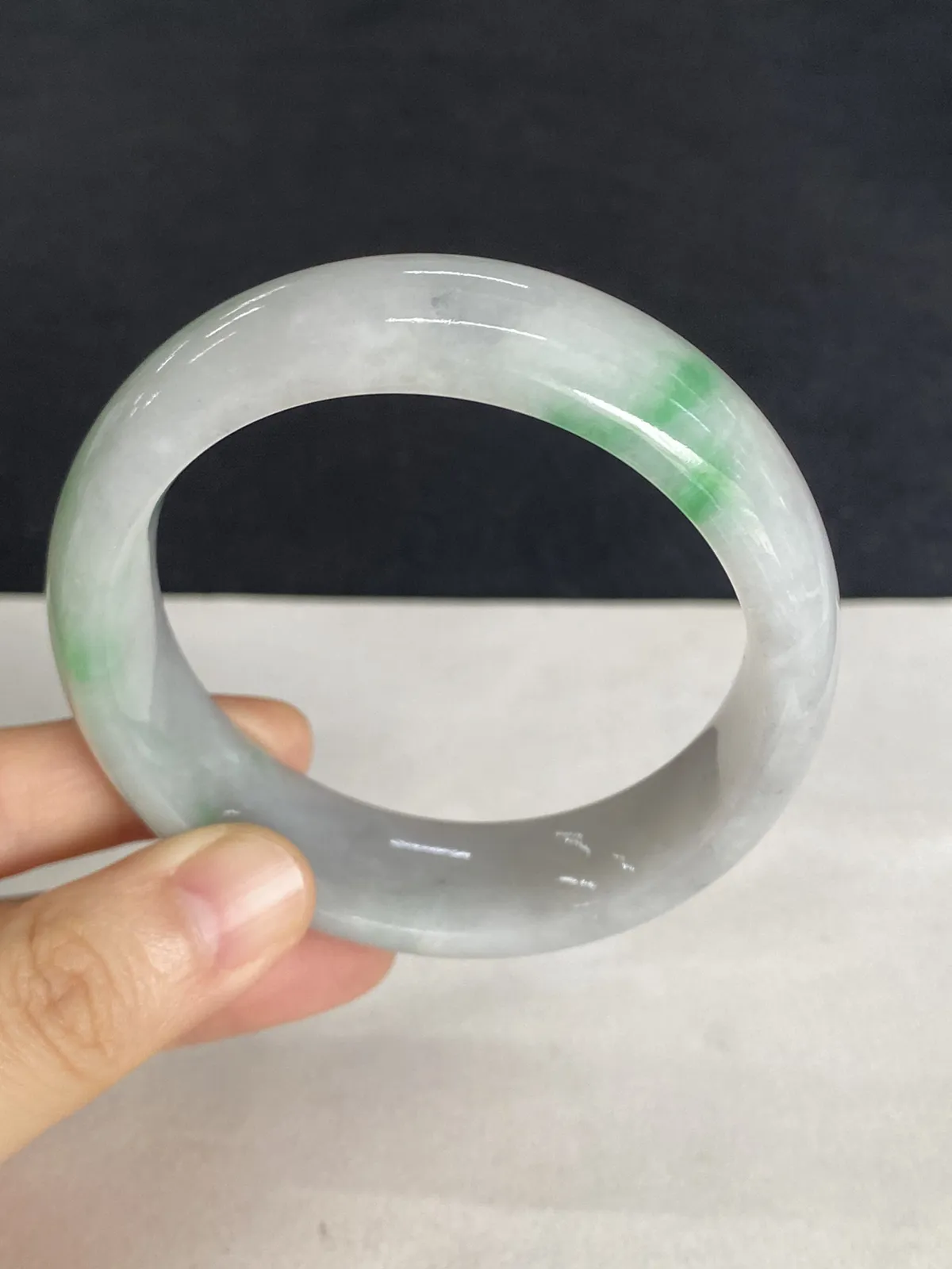 正圈54.9圈口，翡翠手镯