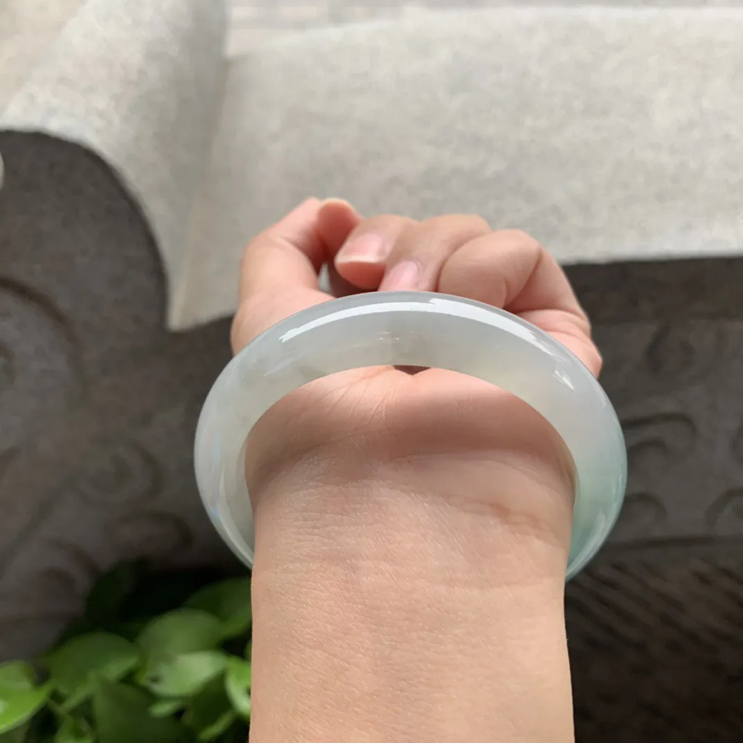 圈口 55.8-13-8.5【冰蓝正圈手镯】正圈55 56可戴