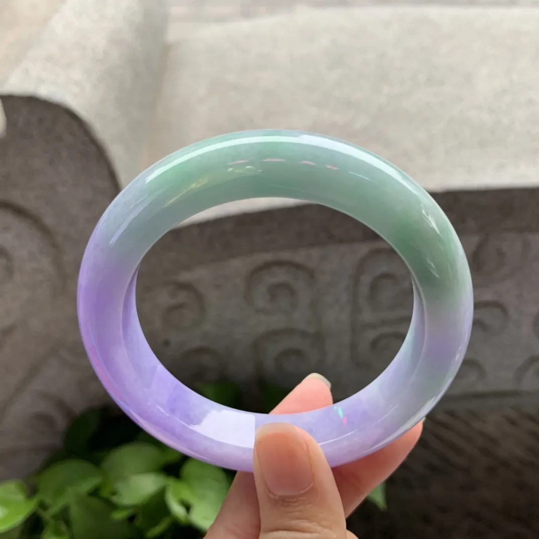 大圈口59.6-12.8-10.5 【春彩正圈手镯】正圈59 60可戴