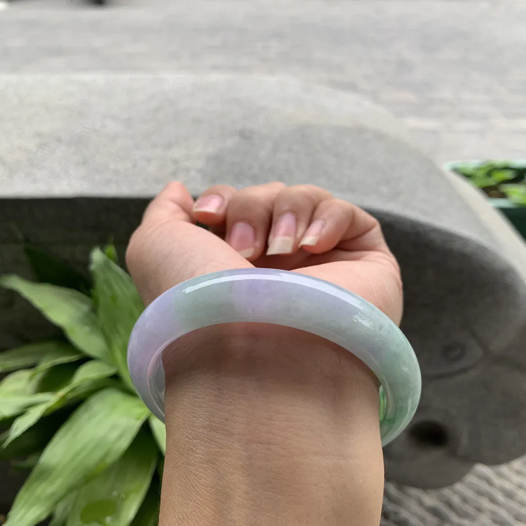 大圈口59-12.8-8.7 【春彩正圈手镯】正圈59 60可戴