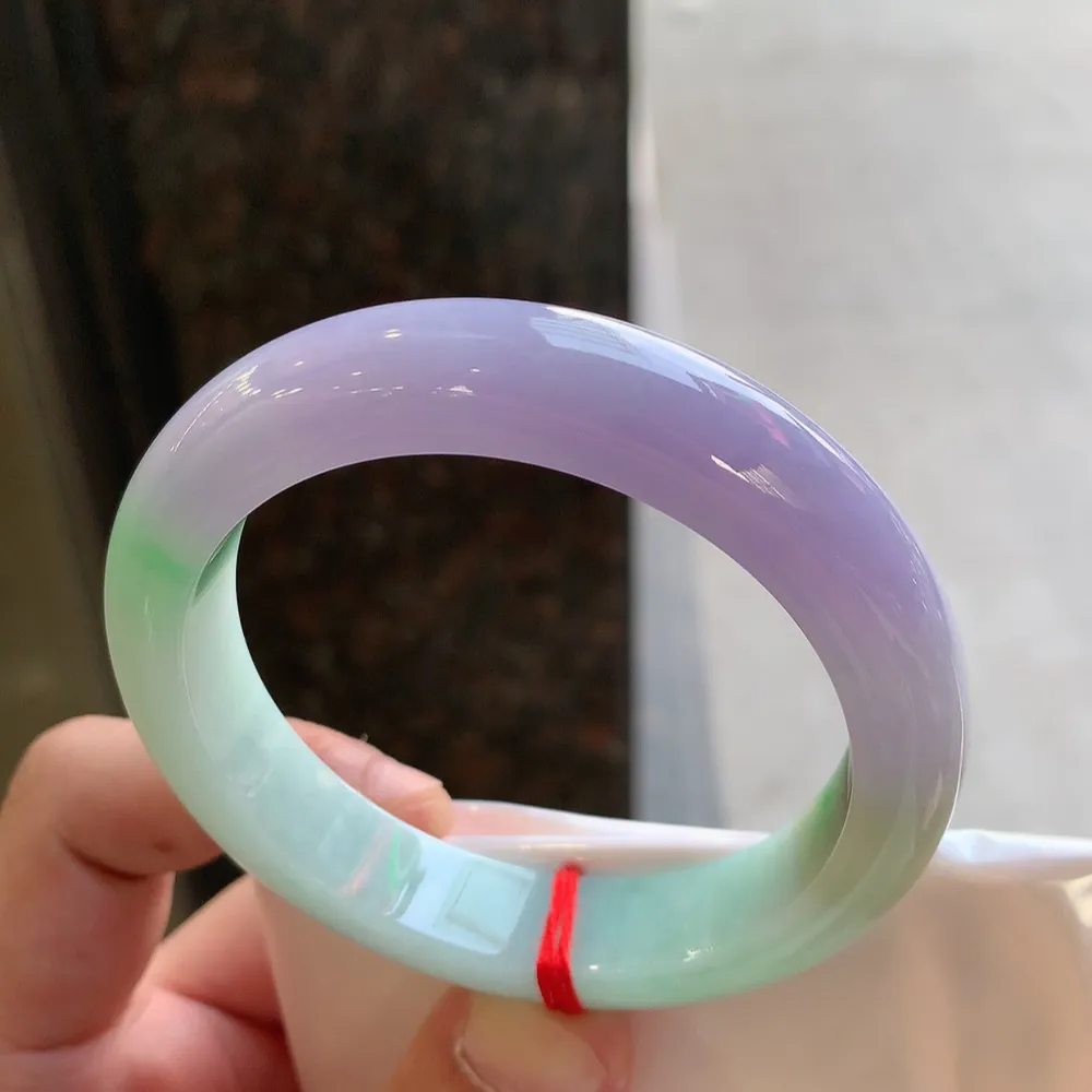 正圈冰糯紫罗兰 无瑕 尺寸:57.8/12.6/9 超美