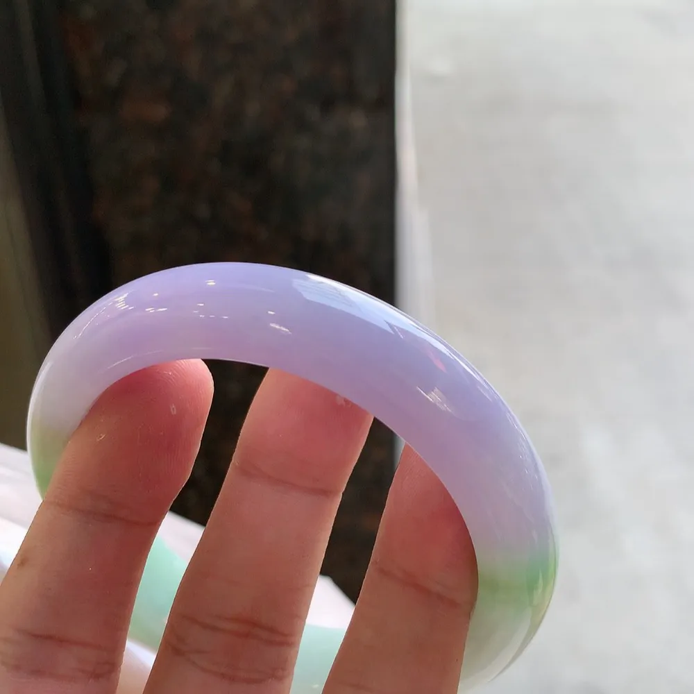 正圈冰糯紫罗兰 无瑕 尺寸:57.8/12.6/9 超美