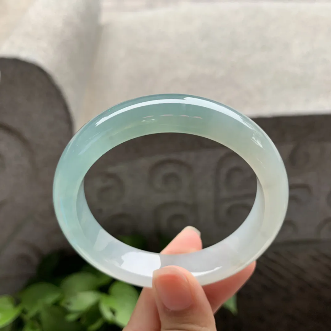 圈口 55.8-13-8.5【冰蓝正圈手镯】正圈55 56可戴