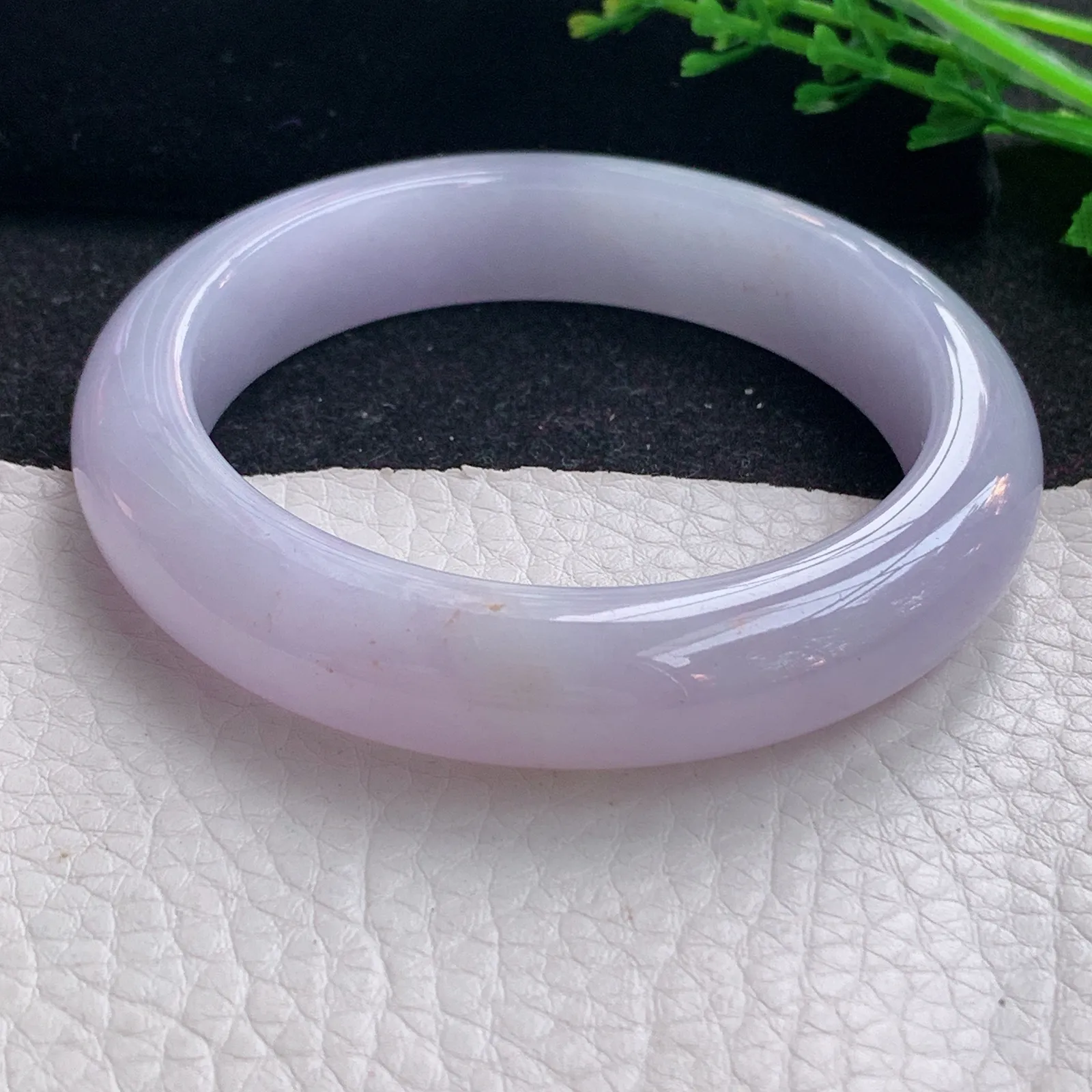 nr自然光55*12.5*9平安镯 缅甸翡翠a货玉手镯紫罗兰宽边玉手环