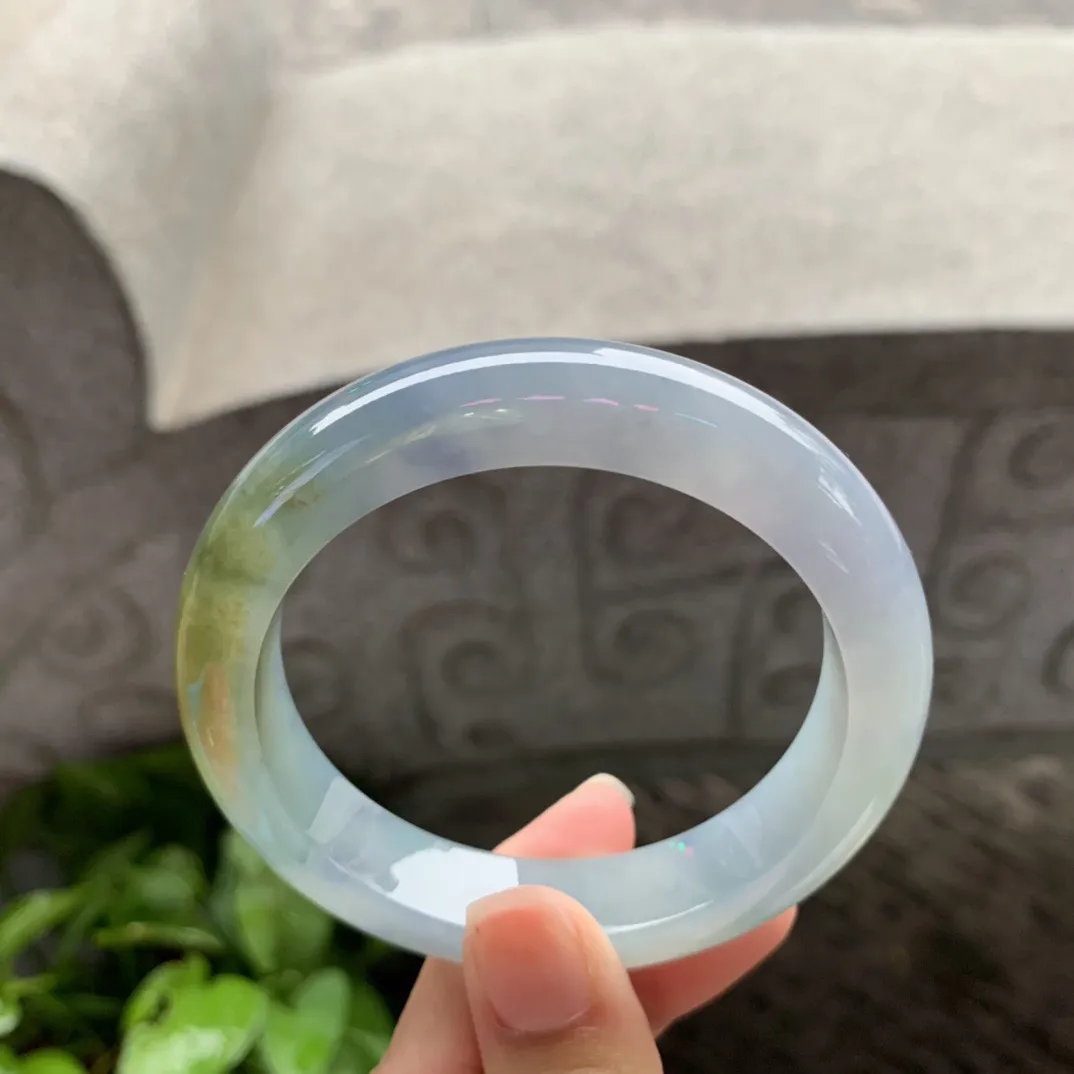 圈口57-12.6-9.4 【冰双彩正圈手镯】正圈57 58可戴