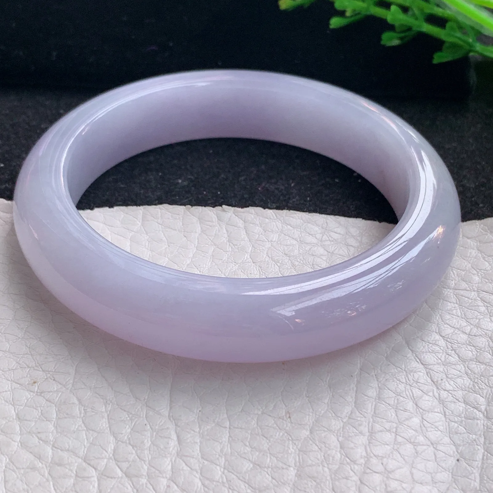 nr自然光55*12.5*9平安镯 缅甸翡翠a货玉手镯紫罗兰宽边玉手环