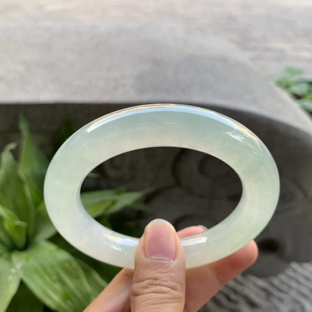 圈口56-12.1 【冰晴圆条手镯】圆条56 57可戴