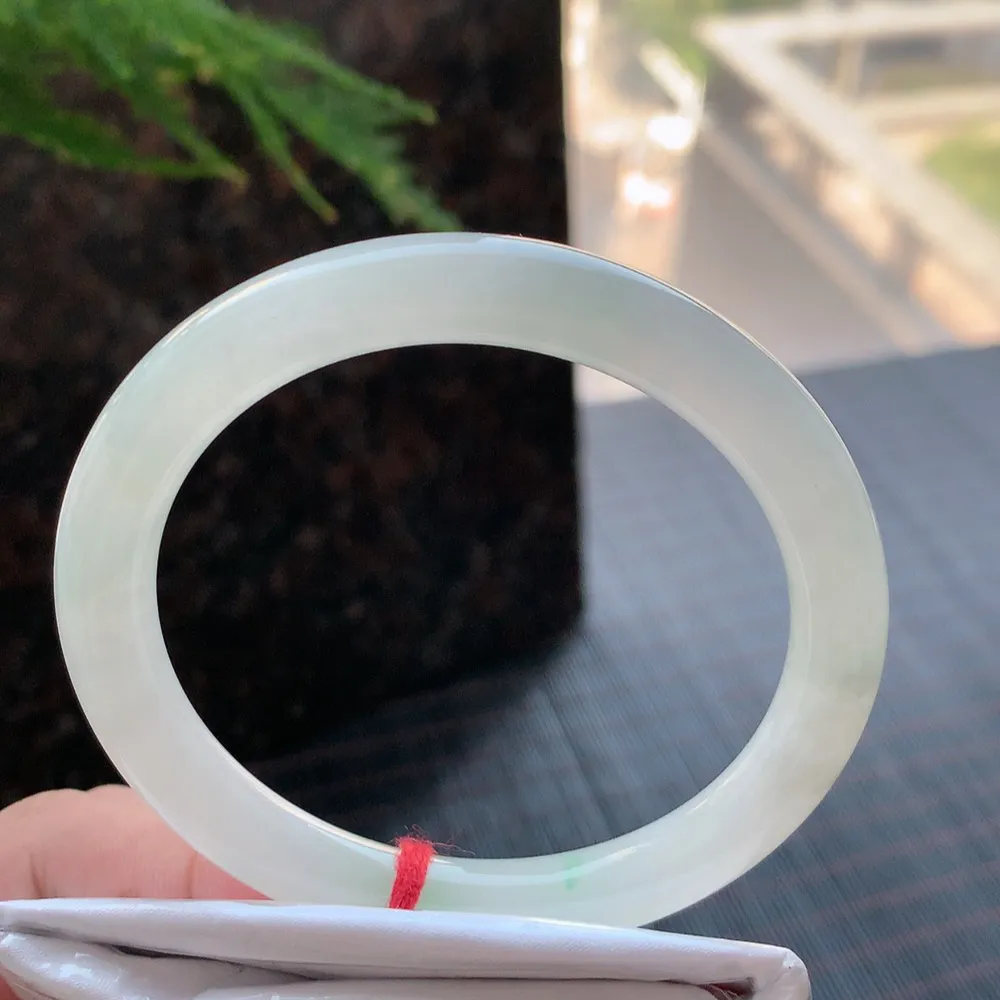 圆条冰绿 无瑕 尺寸:56.2/8.2 冰润