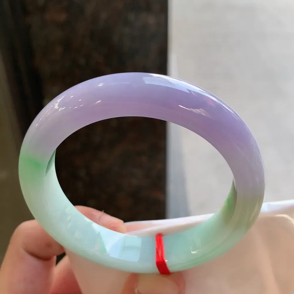 正圈冰糯紫罗兰 无瑕 尺寸:57.8/12.6/9 超美