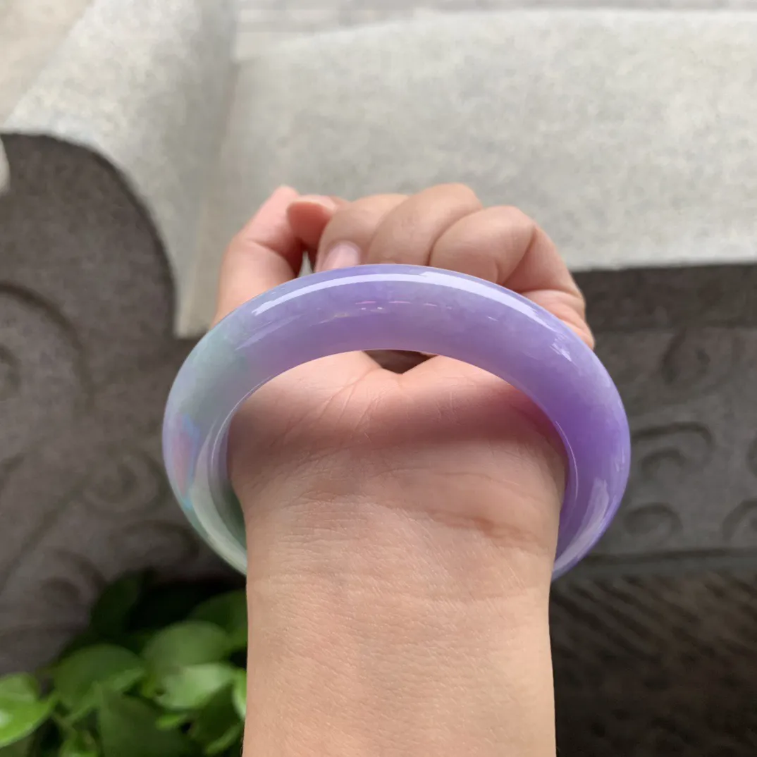 大圈口59.6-12.8-10.5 【春彩正圈手镯】正圈59 60可戴